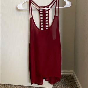 Maroon tank top